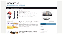 Desktop Screenshot of activinfo.ro